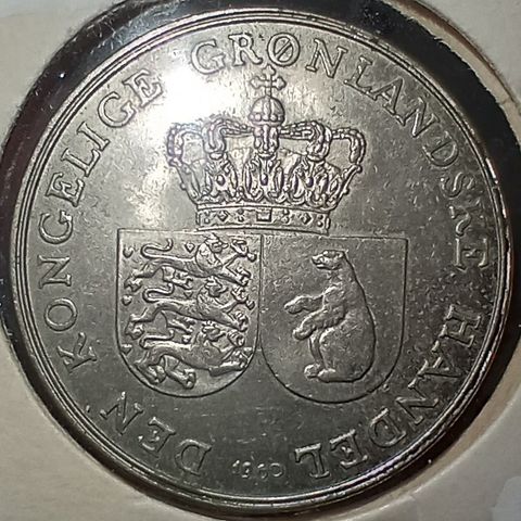 Grønland 1 krone 1960 NY PRIS
