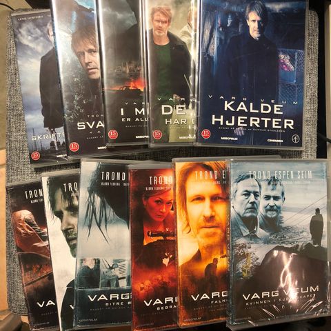 Varg Veum DVD samling 11 stk