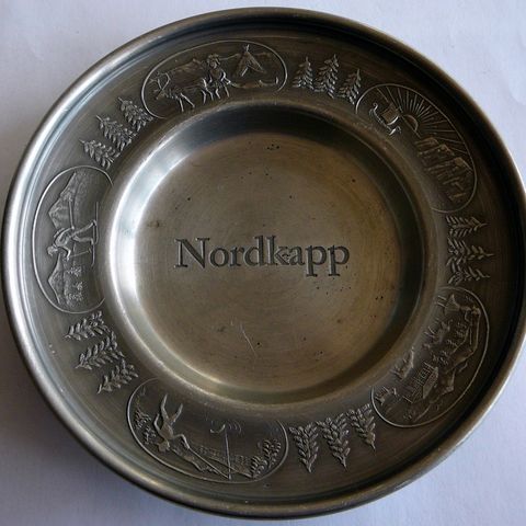 LITE TINNFAT - Souvenir fra Nordkapp