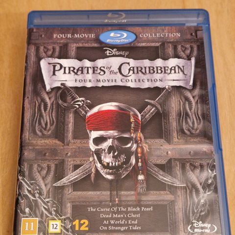 Pirates of the Caribbean  1 - 4  ( BLU-RAY )