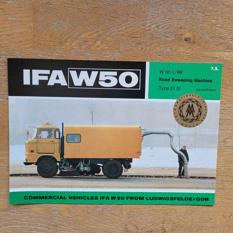 Brosjyre IFA W50 feiebil 1976
