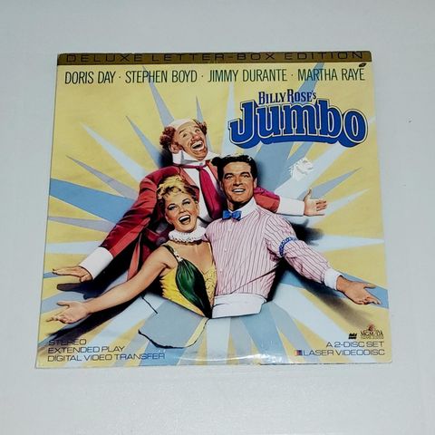 LASERDISC M/ PLASTLOMME.BILLY ROSE'S JUMBO 1962.