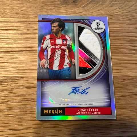 Joao Felix matchball auto fotballkort