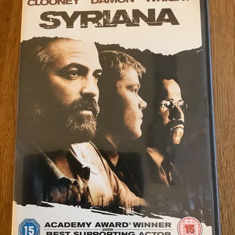 Thriller Action SYRIANA Thriller Academy award Winner best supporting. Engelsk