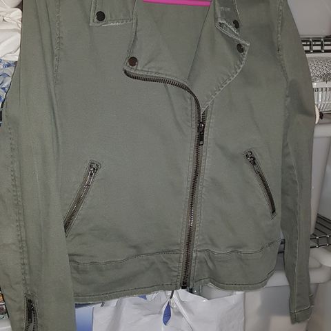 H&M Divided cotton jacket bomull jakke size 42