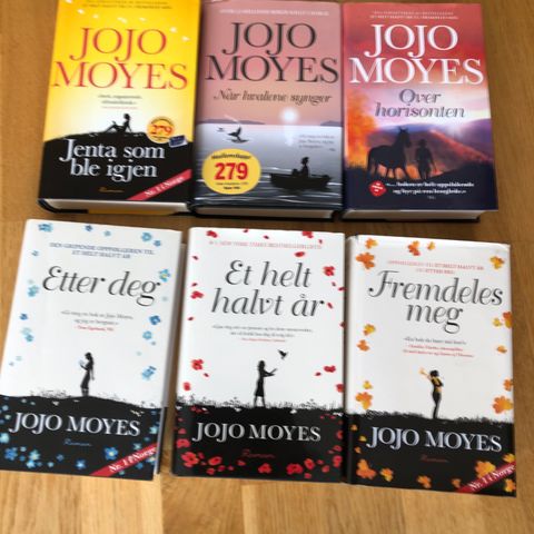 En del bøker fra JOJO MOYES kr75 pr bok