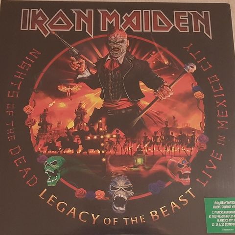 Iron maiden .Legacy of the beast colour 3 lp.