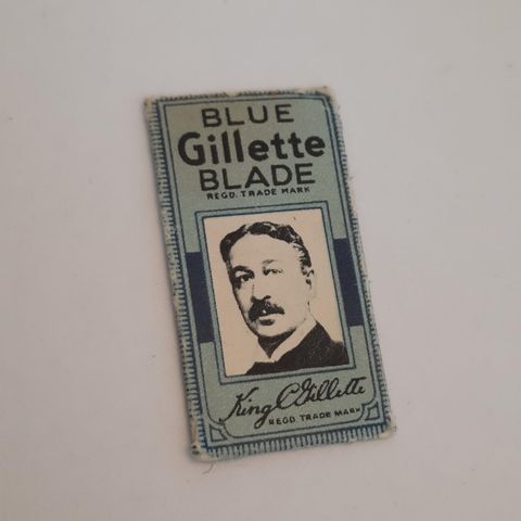Vintage blue gillette blade pakke med 4 blader