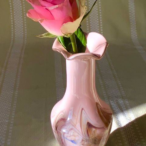 Retro snowflake vase, nydelig syrinfarget