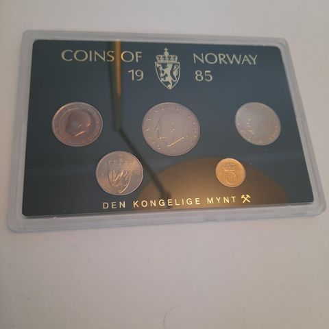 Myntsett 1985 - Coins of Norway - Hardplast