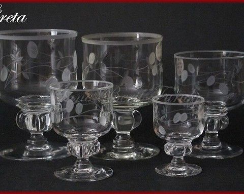 Hadeland glass Greta gravert 1938-1940.