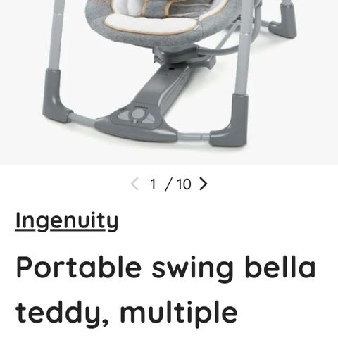 ingenuity Swing Vippestol Grå