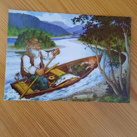 Laksefiske postkort