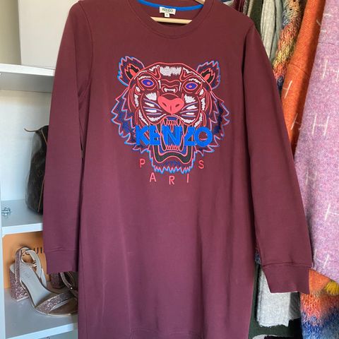 Kenzo tiger logo kjole / lang genser medium