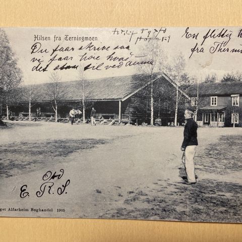 Terningmoen - Alfarheim Boghandel 1905 - stpl Elverum mai 1906