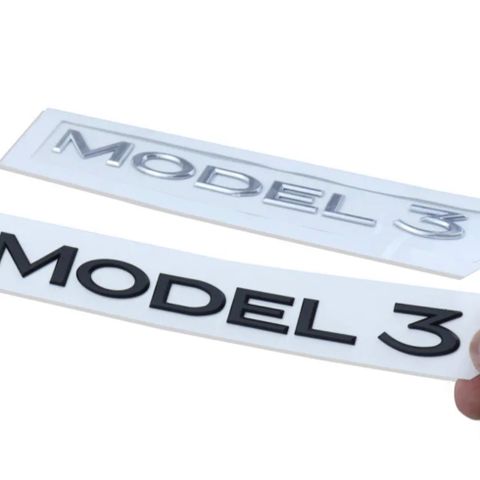 Model 3 emblem bak / Tesla model 3