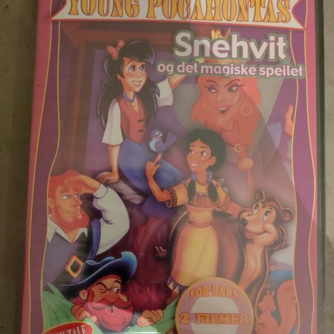 Young Pocahontas - Snehvit og det magiske speilet ( DVD) - 100 kr inkl frakt