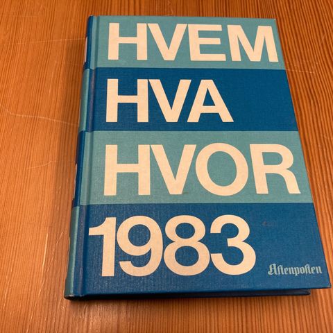 HVEM HVA HVOR 1983