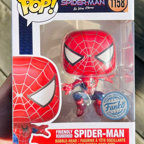 Funko Pop! Friendly Neighborhood Spider-Man (Metallic) | Marvel (1158)