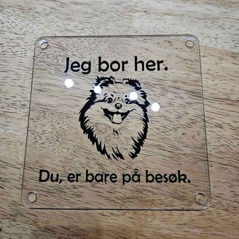 pomeranian skilt