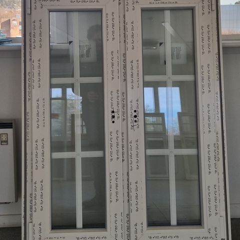 2-rams innadslående PVC vindu