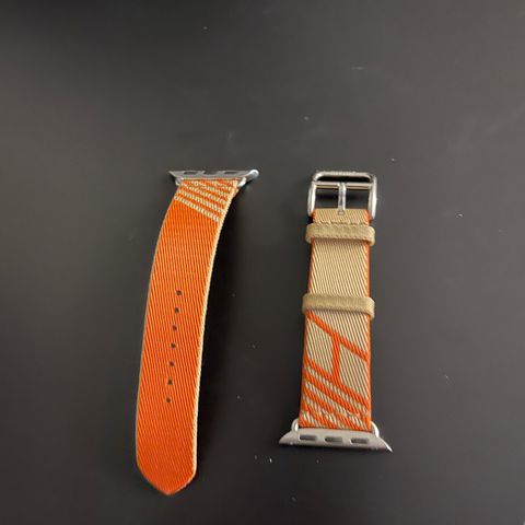 Apple Watch 38-41mm Hermes Kraft/Orange Nylon Jumping Single Tour