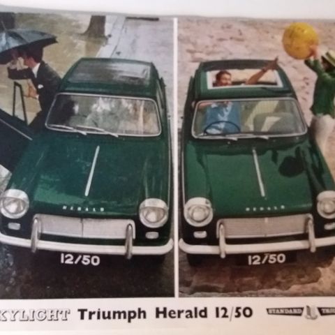 Triumph Herald 12/50 -brosjyre.