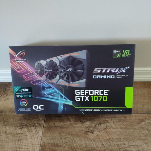 Asus GeForce GTX 1070 ROG Strix Gaming OC  8GB