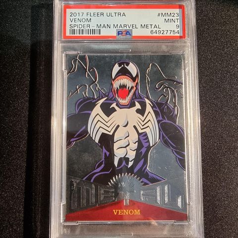 Venom #MM23 PMG - Spider-Man Marvel Metal 2017 Fleer Ultra (POP 2) - PSA 9 MINT