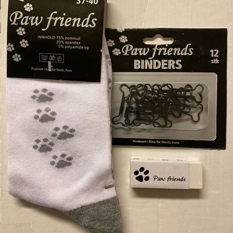 PAW FRIENDS SOKKER str 39/40 BINDERS-BEIN VISKELÆR - Har 3 pk