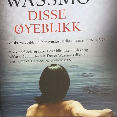 Herbjørg Wazsmo: "Disse øyeblikk". Roman. Paperback