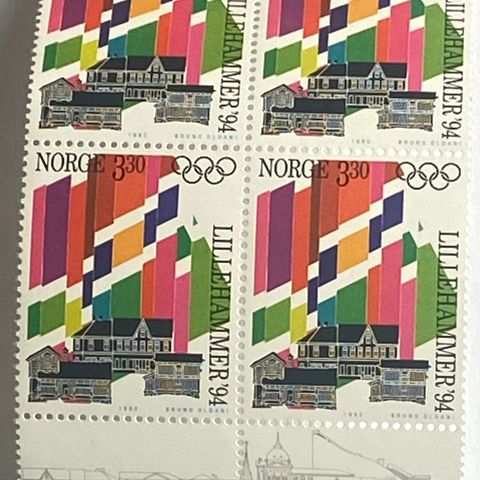 Norge 1992   Lillehammer '94 I   NK 1154   4-blokk  Postfrisk