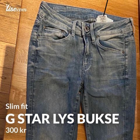 Nydelig G star bukse slim fit 26/32