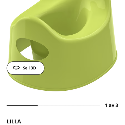 Potte «Lilla» fra ikea