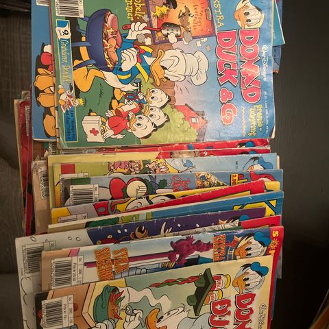 48 stk Donald tegneserier fra 90 tallet