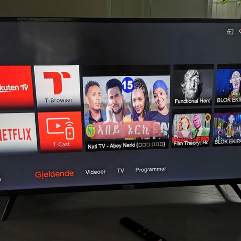 TCL 50 tommers UHD 4K LED SMART TV med Wireless og Wifi funksjon