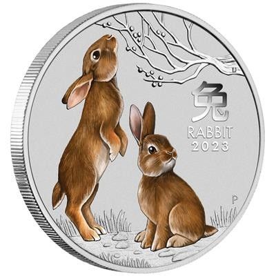 Australia 2023 YEAR OF THE RABBIT - 1 OZ LUNAR SERIES III. - FARGET