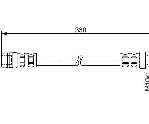 (NY) Bremseslange "BOSCH" for Mercedes-Benz ML (1 987 476 081)