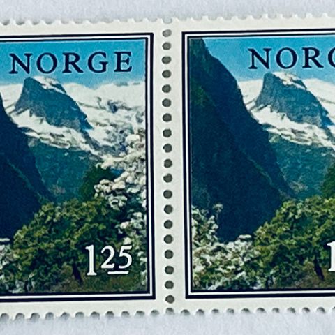 Norge 1976 Norsk Natur I Balestrand   NK 775  Horisontalt par  Postfrisk