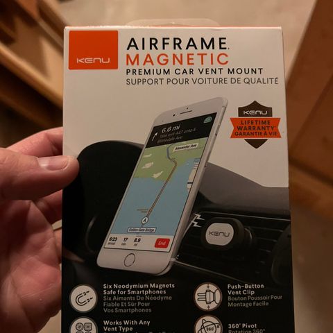 Mobilerholder til bil - KENU AIRFRAME MAGNETIC