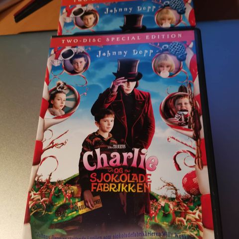 Charlie og sjokoladefabrikken på dvd