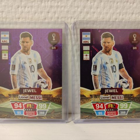 Panini Adrenalyn XL Fifa World Cup 2022 Qatar - 511 Messi JEWEL (pris pr stk!)