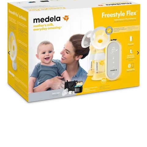 Medela freestyle brystpumpe med div. tilbehør