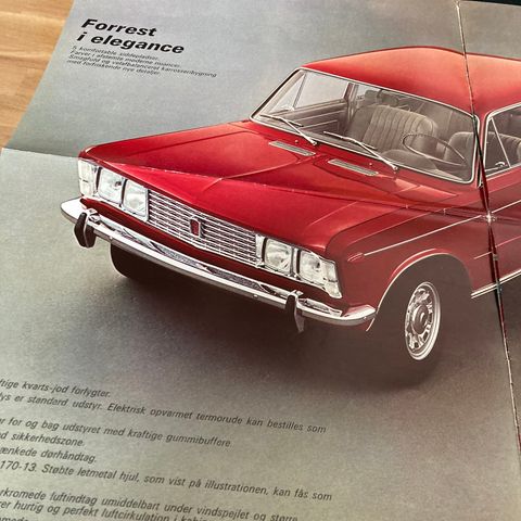 FIAT brosjyre  fra 1967 og oppover