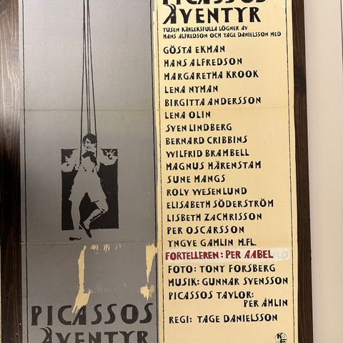 Picassos Eventyr kinoplakat 1978