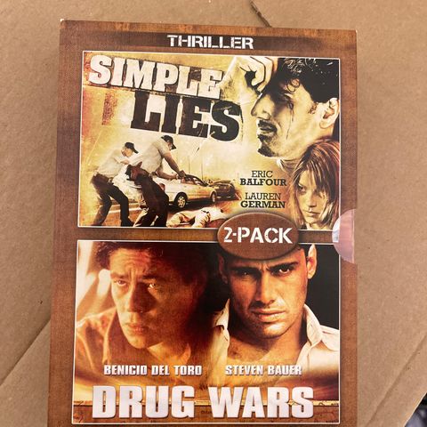 Thriller 2-filmer (DVD) Simple Lies, Drug Wars