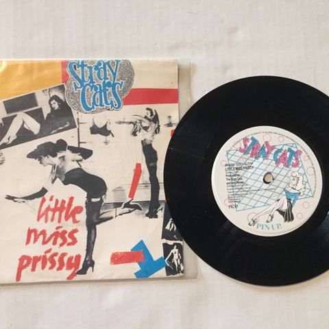 STRAY CATS / LITTLE MISS PRISSY - 7" VINYL SINGLE 3-SPORS EP