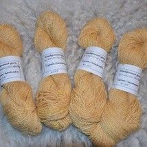 Håndspunnet garn: merino ull og alpakka fiber