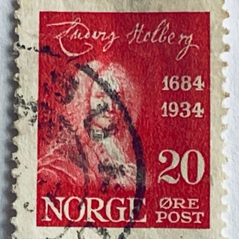 Norge 1934 Ludvig Holberg NK 191 Stemplet