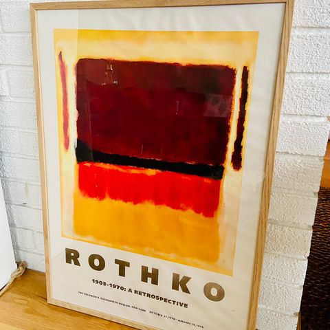 Rothko trykk lerret plakat